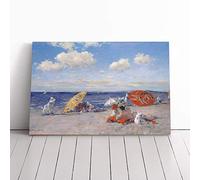William Merritt Chase At the Seaside Canvas Wall Art Print 20x14 Inch