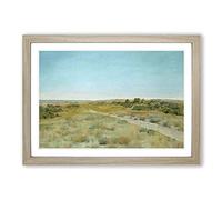 William Merritt Chase First Touch of Autumn Framed Print | A2 Oak Framed Wall Art | Ready to Hang | Modern Landscape Picture | Living Room Bedroom Lounge Office