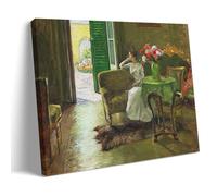 William Merritt Chase Outstanding Works Poster A Memory In The Italian Villa Canvas Wall Art Picture Prints Hanging Photo Idea Decor Homes Artworks 08x12inch(20x30cm)