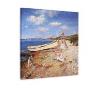 William Merritt Chase Outstanding Works Poster A Sunny Day at Shinnecock Bay Canvas Painting Wall Art Decorative Picture Prints Modern Decor 12x12inch(30x30cm)