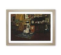 William Merritt Chase Studio Interior Framed Print | A2 Oak Framed Wall Art | Ready to Hang | Modern Nature Picture | Living Room Bedroom Lounge Office