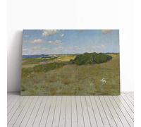 William Merritt Chase Sunlight and Shadow Shinnecock Hills Canvas Print | Gallery Wrapped 30mm Frame Wall Art | 20x14 inches | Ready to Hang | Modern Landscape Picture | Living Room Lounge Office