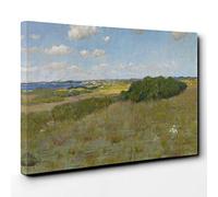 William Merritt Chase Sunlight and Shadow Shinnecock Hills Canvas Print | Gallery Wrapped 30mm Frame Wall Art | 30x20 inches | Ready to Hang | Modern Landscape Picture | Living Room Lounge Office