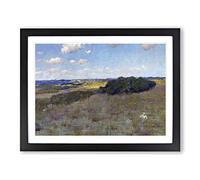 William Merritt Chase Sunlight and Shadow Shinnecock Hills Classic Painting Framed Print | A2 Black Framed Wall Art | Ready to Hang | Classic Historical Picture | Living Room Bedroom Lounge Office