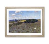 William Merritt Chase Sunlight and Shadow Shinnecock Hills Classic Painting Framed Print | A4 Oak Framed Wall Art | Ready to Hang | Classic Historical Picture | Living Room Bedroom Lounge Office