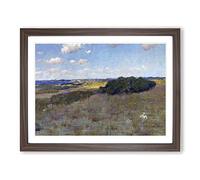 William Merritt Chase Sunlight and Shadow Shinnecock Hills Classic Painting Framed Print | A4 Walnut Framed Wall Art | Ready to Hang | Classic Historical Picture | Living Room Bedroom Lounge Office