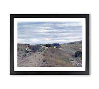 William Merritt Chase The Old Sand Road Classic Painting Framed Print | A3 Black Framed Wall Art | Ready to Hang | Classic Historical Picture | Living Room Bedroom Lounge Office