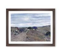 William Merritt Chase The Old Sand Road Classic Painting Framed Print | A3 Walnut Framed Wall Art | Ready to Hang | Classic Historical Picture | Living Room Bedroom Lounge Office