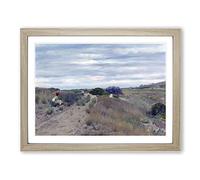 William Merritt Chase The Old Sand Road Classic Painting Framed Print | A4 Oak Framed Wall Art | Ready to Hang | Classic Historical Picture | Living Room Bedroom Lounge Office
