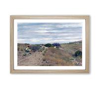 William Merritt Chase The Old Sand Road Framed Print | A2 Oak Framed Wall Art | Ready to Hang | Modern Nature Picture | Living Room Bedroom Lounge Office