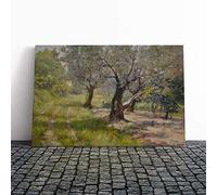 William Merritt Chase The Olive Grove Canvas Print | Gallery Wrapped 30mm Frame Wall Art | 30x20 inches | Ready to Hang | Modern Landscape Picture | Living Room Bedroom Lounge Office