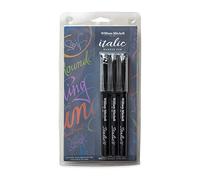 William Mitchell Calligraphy : Italic Marker Pen : Black : Set of 3