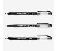 William Mitchell : Calligraphy : Italic Marker Pen : Black : Set of 3