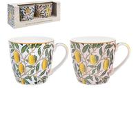 William Morris 2 Breakfast Mugs Gift Set - Fruits