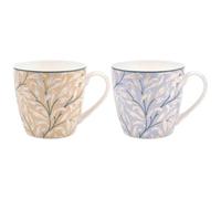 William Morris 2 Breakfast Mugs Gift Set - Willow Bough Pastels