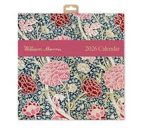 William Morris 2026 Square Wall Calendar | Monthly Planner Featuring Classic Patterns Like Strawberry Thief, Cray, Willow Bough & More