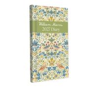 William Morris 2027 Slim Weekly Diary | Pocket Hardback Planner with Strawberry Thief & Cray Covers | Week-to-View with Notes