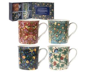 William Morris 4 Mugs Gift Set - Birds