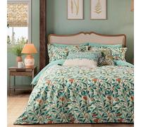 William Morris Abrutus Bedding in TurquoiseBedding: Duvet Cover & 2 Oxford Pillowcase Set, Super King 260x220cm