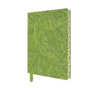 William Morris: Acanthus 2026 Artisan Art Vegan Leather Diary Planner - Page to View with Notes