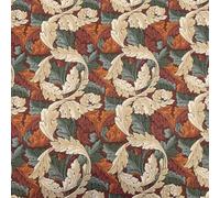 William Morris Acanthus Wine Waterproof 500D Canvas Fabric, Heavy Duty PU Coated Outdoor Material for Garden Upholstery, Covers, Bags & DIY, 2 Metre (200cm x 148cm)