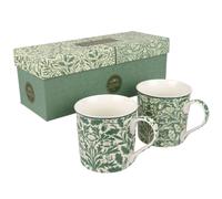 William Morris Acorn and Oak Leaves Set of 2 China Mugs The Leonardo Collection