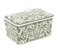 William Morris Acorn Butter Dish, 14cm Fine China with Removable Lid | Lidded ceramic butter dish, Fine china body, Acorn and oak leaf design, Holds a standard 250 g block, Dishwasher safe