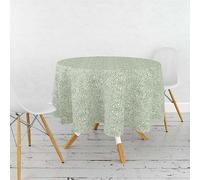 William Morris Acorn Green 132cm Round Cotton Tablecloth