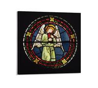 William Morris - Angel with A Dulcimer from The Chancel Apse 1861 Canvas Poster Wall Art Picture Prints Hanging Photo Decor Home P