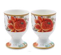 William Morris Anthina Floral Fine China Ceramic Set of 2 Egg Cups Salt Holder