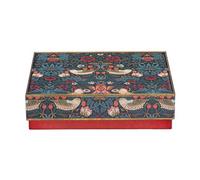 William Morris Arts & Crafts Strawberry Thief Dark Green Medium Chocolate Tin