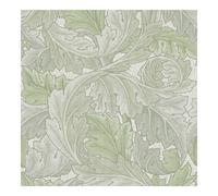 William Morris at Home Acanthus Misted Sage Wallpaper | Green Leaves | Paste the Wall | Eco-Friendly