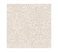 William Morris at Home Acorn Hessian Wallpaper | Paste The Wall | Cream Leaves | Eco-Friendly