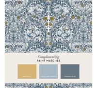 William Morris At Home African Marigold Blue Fixed Size Mural Print To Order
