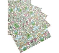 William Morris At Home Bergamot & Vetiver Scented Drawer Liners | Suitable For Kitchens & Bedrooms | Cruelty Free & Vegan Friendly | 5 Sheets, Spring Green, Red, Blue