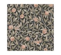 William Morris Gallery Collection Charcoal Bird & Pomegranate Smooth Wallpaper