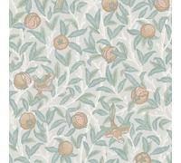 William Morris at Home Bird & Pomegranate Duck Egg Wallpaper | Paste the Wall | Blue Floral | Eco-Friendly