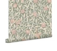 WILLIAM MORRIS AT HOME Bird & Pomegranate Rose Garden Wallpaper | Paste The Wall | Animals | Eco-Friendly