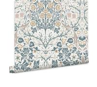 WILLIAM MORRIS AT HOME Blackthorn Daydream Wallpaper | Paste The Wall | Blue Floral | Eco-Friendly