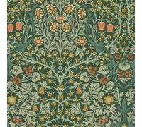 William Morris At Home Blackthorn Deep Green Wallpaper - 10m x 52cm