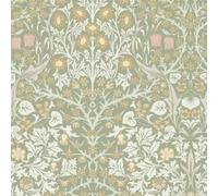 William Morris At Home Blackthorn Sage Wallpaper - 10m x 52cm