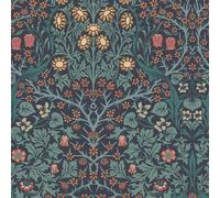 William Morris at Home Blackthorn Navy Wallpaper | Paste The Wall | Navy Floral | Eco-Friendly