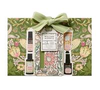 William Morris At Home Body Lotion and Wash x2 50ml, Hair Mist 30ml, Pulse Point Oil 10ml, Iceland 1871 Scent, Moisturiser, Travel Size, Vegan and Cruelty Friendly, Gift For Her, Beauty Self-Care