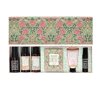 William Morris Body Wash 50ml, Body Cream 30ml, Hair Mist 30ml, Bath Milk 50ml, Bath Salts 100g and Pulse Point 10ml, Beauty Gift For Her, Travel Size Moisturisers, Cruelty Free and Vegan Friendly