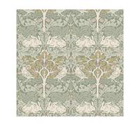 WILLIAM MORRIS AT HOME Brother Rabbit Sage Wallpaper | Paste The Wall | Animals | Eco-Friendly