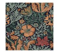 William Morris at Home Compton Ink Blue Wallpaper | Blue Floral Design | Paste the Wall | Eco-Friendly