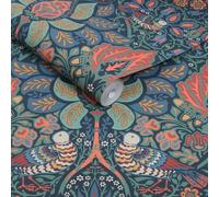 William Morris at Home Dove & Rose Midsummer Wallpaper | Paste the Wall | Blue Animals | Eco-Friendly