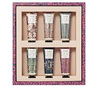William Morris At Home Dove & Rose White Iris & Amber Hand Cream Care Gift Set | Shea Butter & Essential Oils | Vegan Friendly | Travel Friendly Sizes | 6 x 30ml