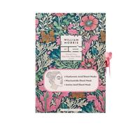 William Morris At Home Face Masks x4 | Fragrance Free Cotton Mask, Moisturised Skin, Vegan and Cruelty Friendly, Travel Size, Spa Gift for Her