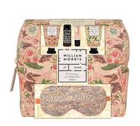 William Morris At Home Face Moisturiser and Cleanser x2 30ml, Body Mist 15ml, Lip Balm 10ml, Velvet Eye Mask, Travel Wash Bag, Make Up Essentials, Vegan and Cruelty Friendly, Gift For Her, Self-Care